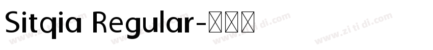 Sitqia Regular字体转换